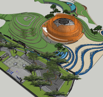 现代户外景观公园景观